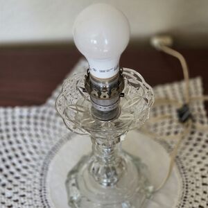 Source Unknown Clear Glass Lamp